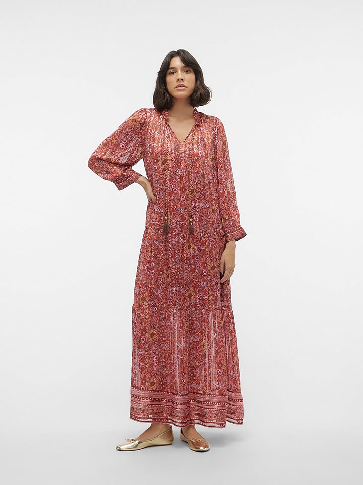 Vero Moda Sukienka w kolorze czerwono-pomarańczowym rozmiar: M