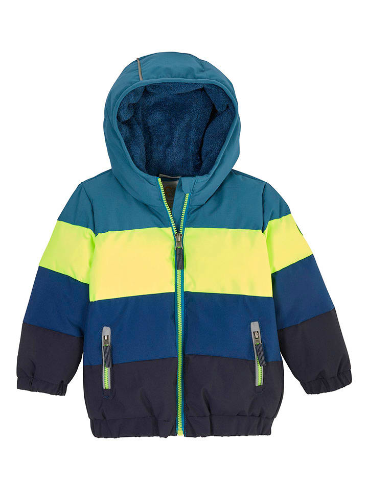 Killtec Kurtka pikowana "Fiow" w kolorze niebiesko-żółto-granatowym rozmiar: 98/104