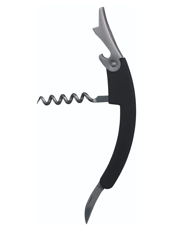 BarCraft Korkociąg w kolorze czarnym - dł. 8 cm rozmiar: onesize