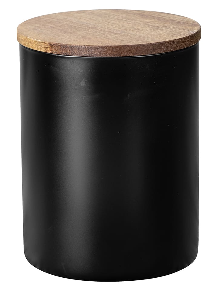 Wenko Słoik "Mio" w kolorze czarno-jasnobrązowym - wys. 14,5 x Ø 11 cm rozmiar: onesize