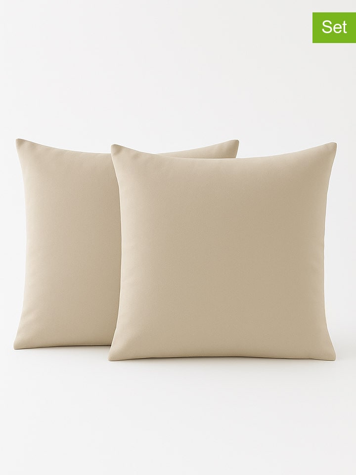 Samimi Poszewki (2 szt.) w kolorze beżowym na poduszki - 45 x 45 cm rozmiar: onesize