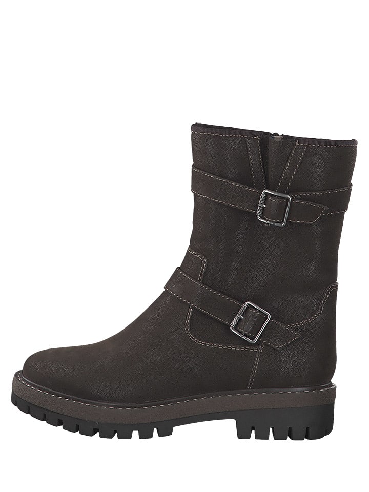 s.Oliver Botki w kolorze ciemnobrązowym rozmiar: 40