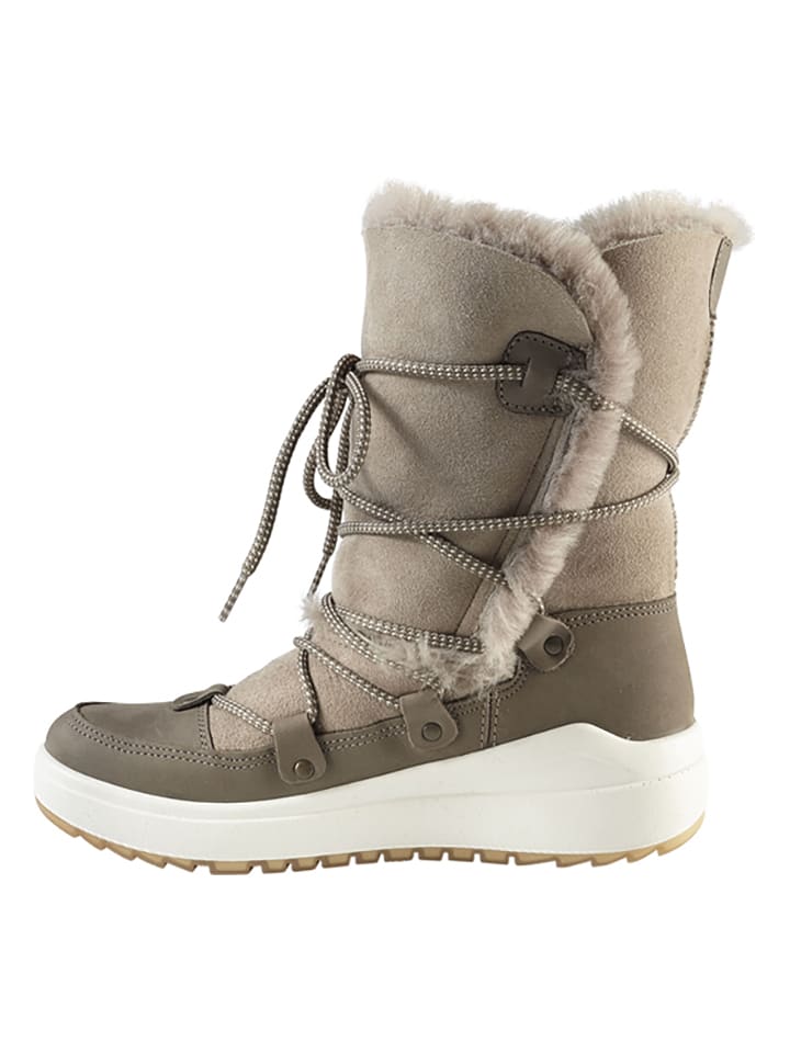 Kastinger Skórzane kozaki zimowe "Wannera" w kolorze brązowym rozmiar: 42