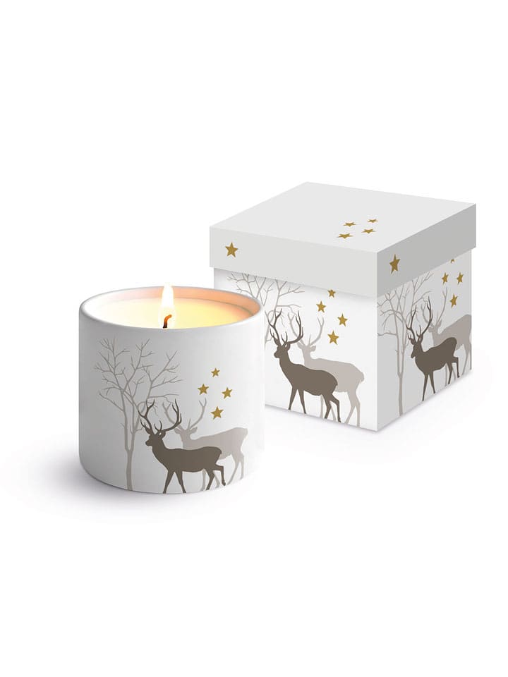 ppd Świeca "Atelier Cristal" w kolorze szaro-białym - wys. 8,5 x Ø 7 cm rozmiar: onesize