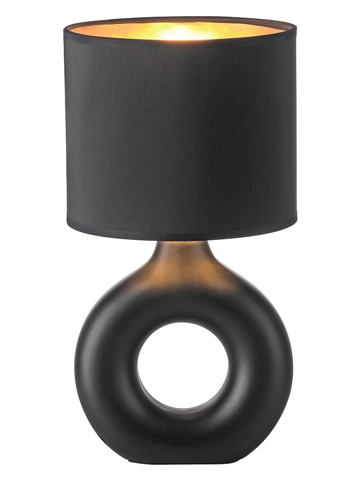 Just Light Lampa stołowa "Carara" w kolorze czarnym - wys. 30 x Ø 16 cm rozmiar: onesize