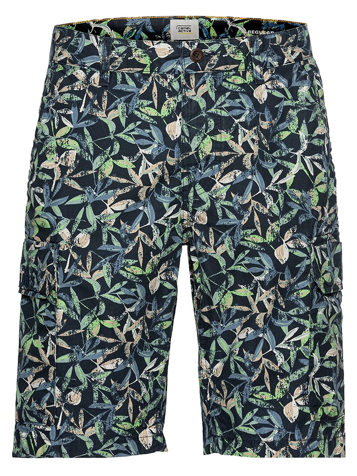 Camel Active Bojówki w kolorze granatowym ze wzorem rozmiar: W42