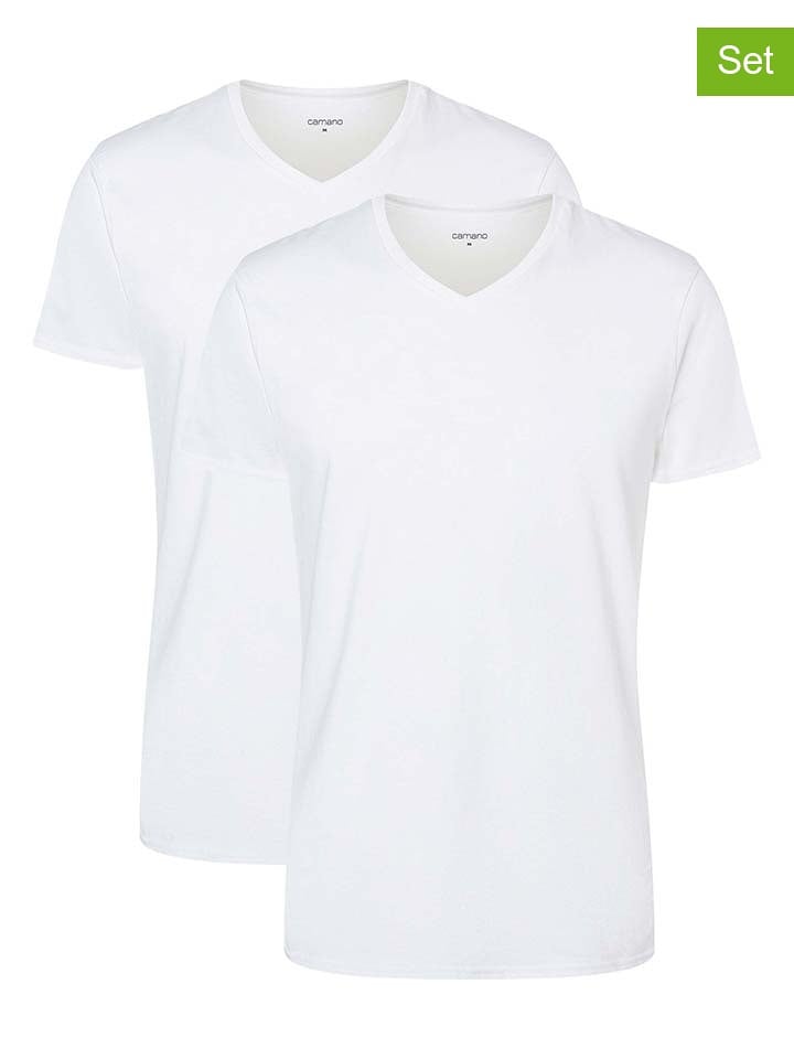 camano Koszulki (2 szt.) w kolorze białym rozmiar: L