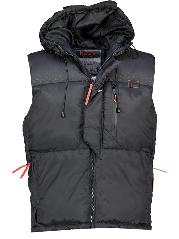 Geographical Norway Kamizelka pikowana "Vetincelle" w kolorze czarnym rozmiar: XXL