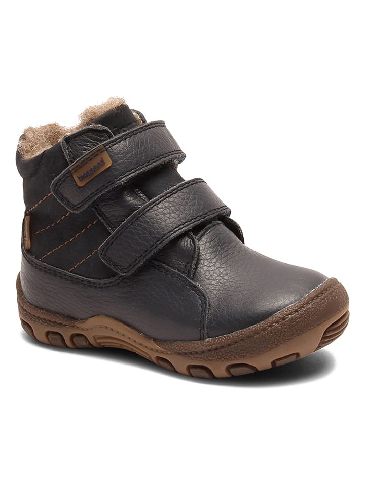 bisgaard Skórzane botki zimowe w kolorze granatowym rozmiar: 27