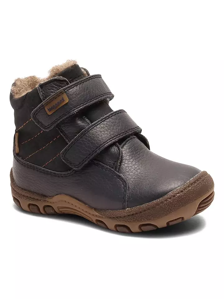 bisgaard Skórzane botki zimowe w kolorze granatowym rozmiar: 27