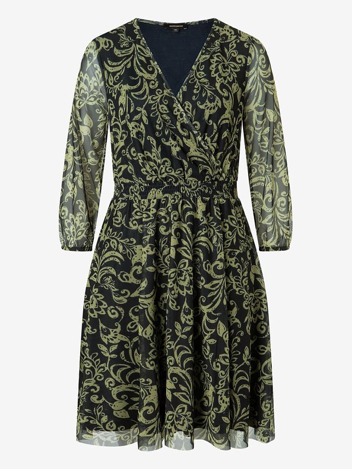 More & More Sukienka w kolorze czarno-zielonym rozmiar: 34