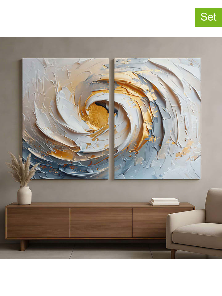 ABERTO DESIGN Druki (2 szt.) na płótnie - 80 x 120 cm rozmiar: onesize