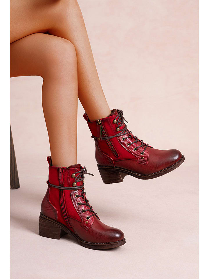 Foreverfolie Botki w kolorze czerwonym rozmiar: 36