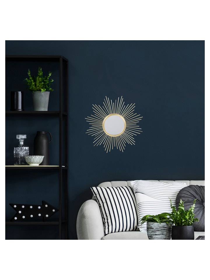 Rétro Chic Lustro w kolorze złotym - Ø 19,5 cm rozmiar: onesize