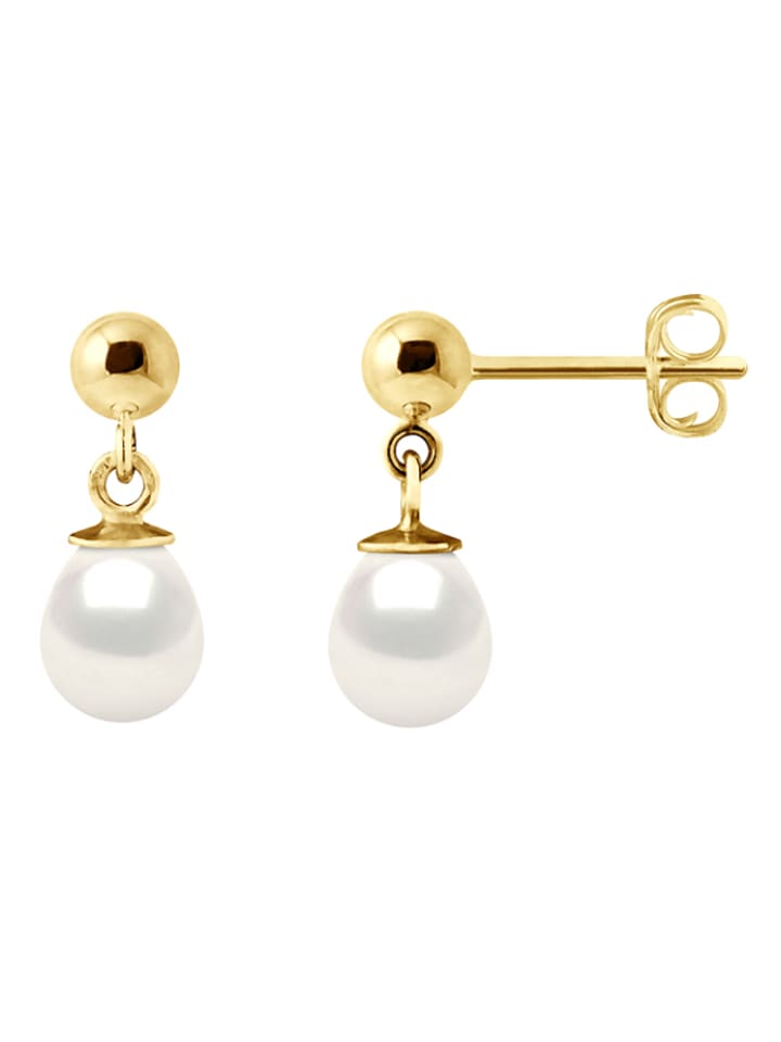 Pearl Addict Złote kolczyki-wkrętki z perłami rozmiar: onesize