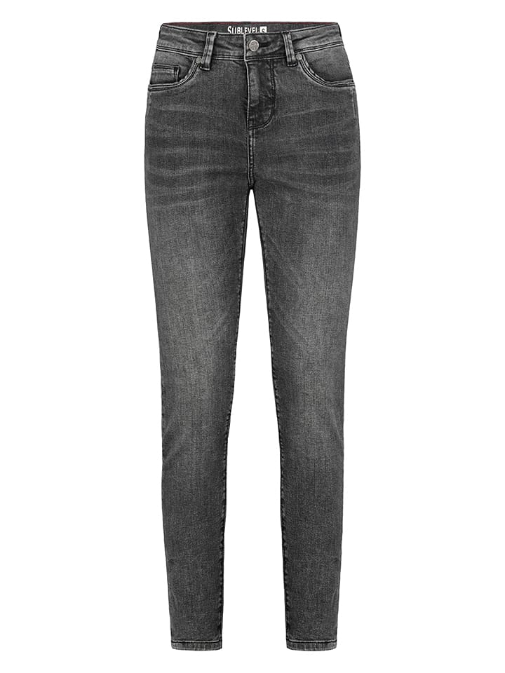 Sublevel Dżinsy - Skinny fit - w kolorze antracytowym rozmiar: S
