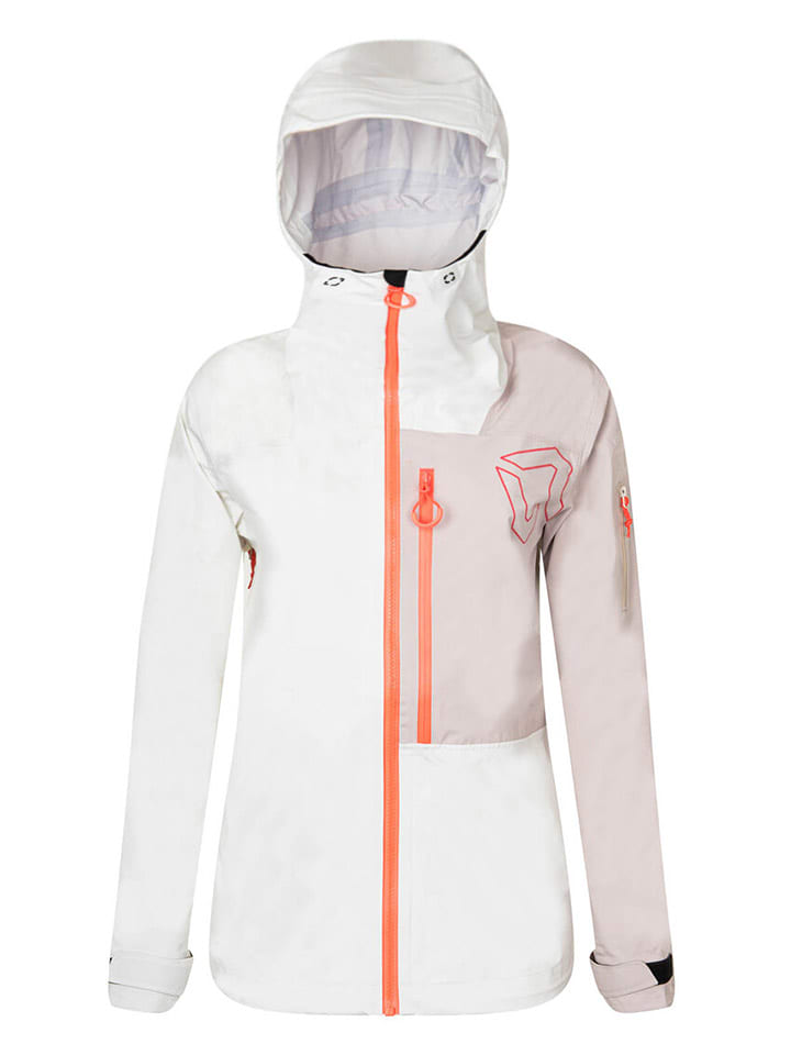 ROCK EXPERIENCE Kurtka narciarska "Alaska" w kolorze biało-beżowym rozmiar: L