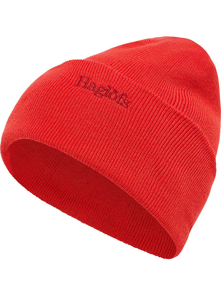 Haglöfs Czapka beanie "Outsiders" w kolorze czerwonym rozmiar: onesize