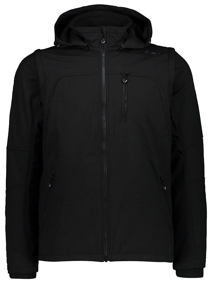 CMP Kurtka softshellowa Zipp-Off w kolorze czarnym rozmiar: 46