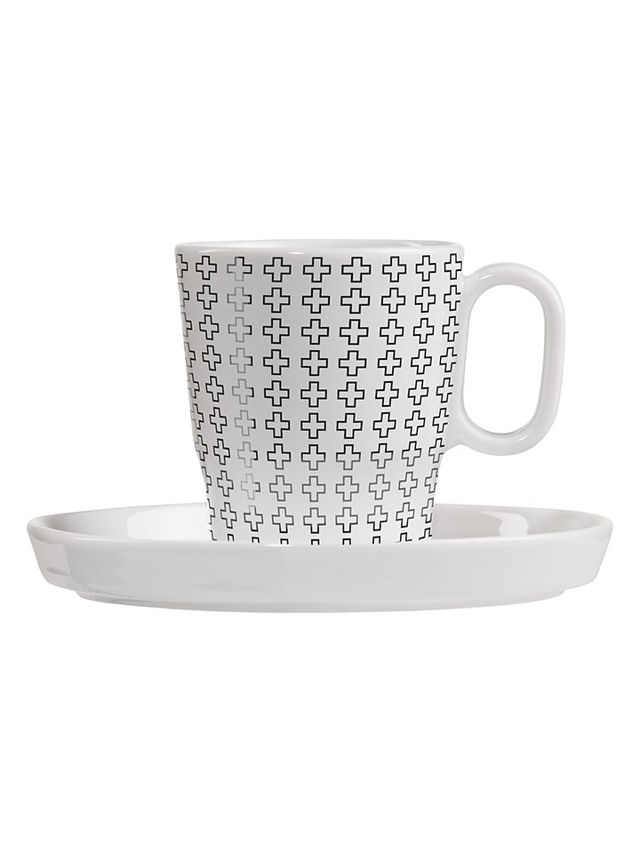 RITZENHOFF Filiżanka w kolorze biało-czarnym do espresso - 97 ml rozmiar: onesize