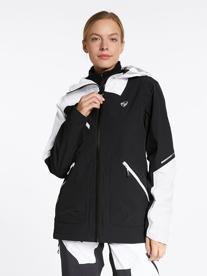 Ziener Kurtka funkcyjna "Naie" w kolorze czarno-białym rozmiar: 40