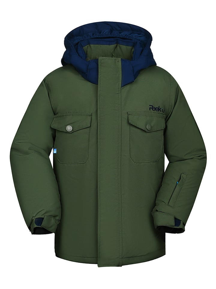 Peek U Kurtka narciarska "Branton" w kolorze khaki rozmiar: 128