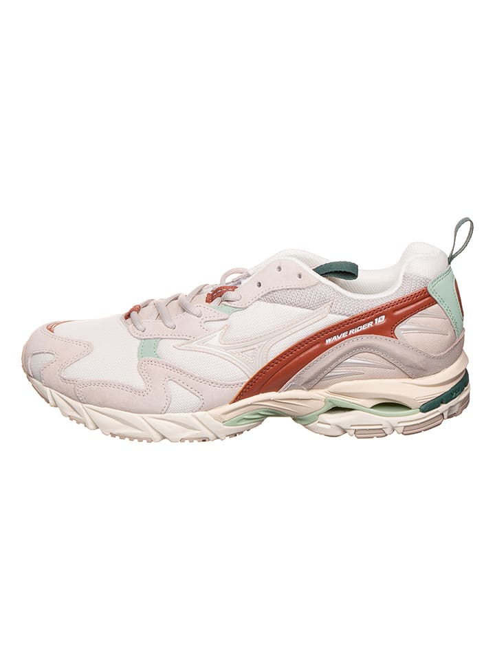 Mizuno Skórzane buty "Wave Rider" w kolorze beżowym do biegania rozmiar: 42