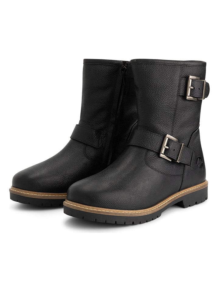 TRAVELIN' Skórzane botki w kolorze czarnym rozmiar: 38