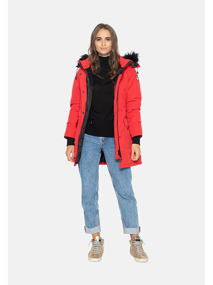 Northwood Parka "Alex" w kolorze czerwonym rozmiar: M