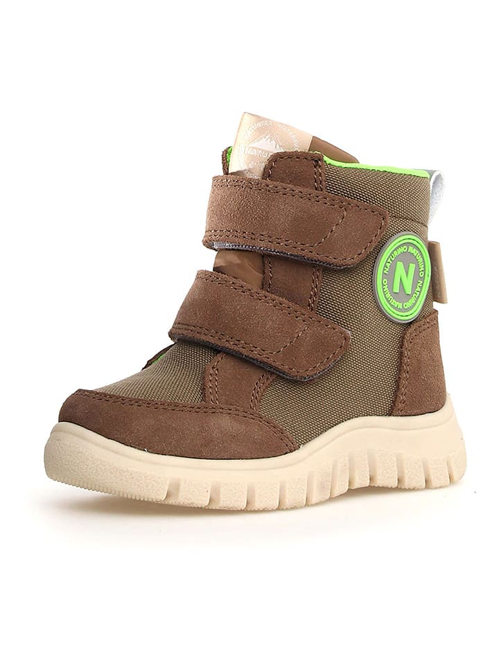 Naturino Botki zimowe "Geminae" w kolorze brązowym rozmiar: 32