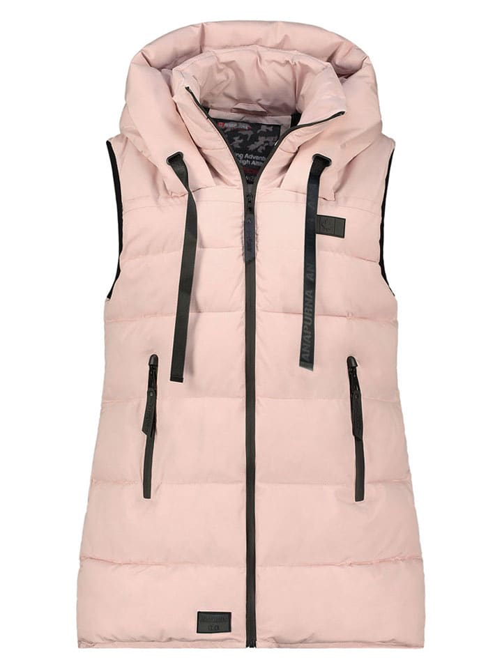 ANAPURNA Kamizelka pikowana "Dolbana" w kolorze jasnoróżowym rozmiar: M