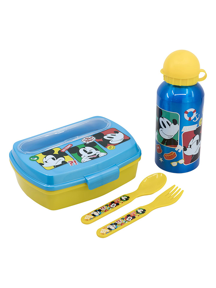 Disney Mickey Mouse 5-częściowy zestaw "Mickey Mouse" do lunchu rozmiar: onesize