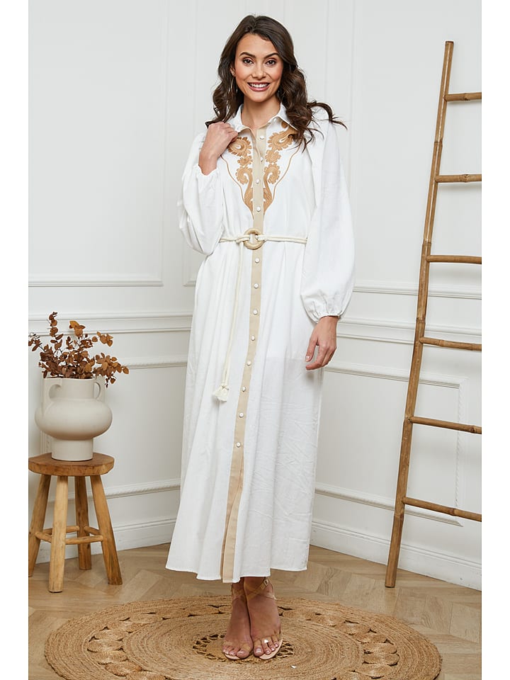 Joséfine Sukienka w kolorze białym rozmiar: S