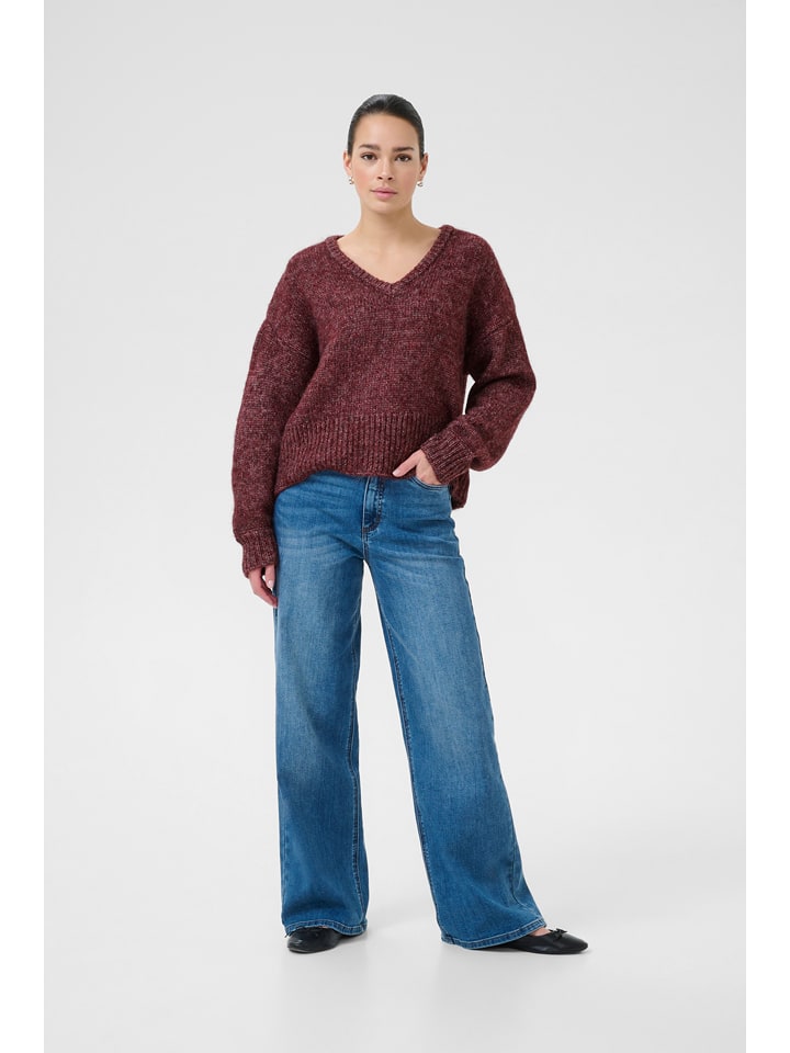 Kaffe Sweter w kolorze czerwonym rozmiar: XL