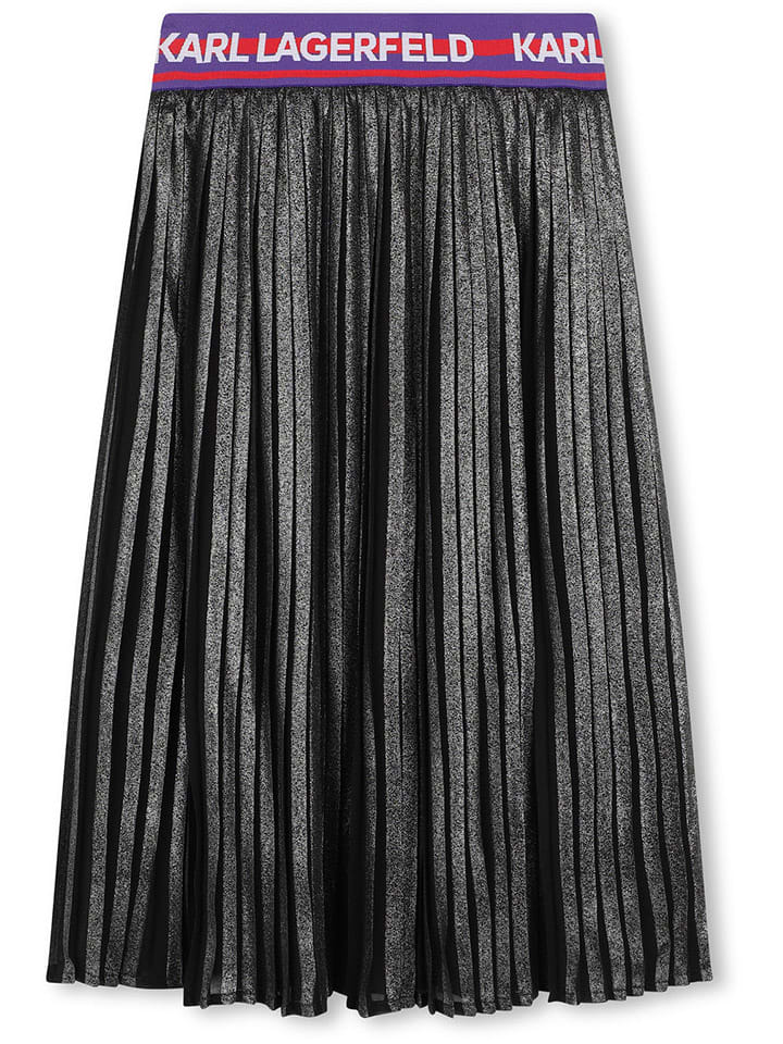 Karl Lagerfeld Kids Spódnica w kolorze srebrnym rozmiar: 164