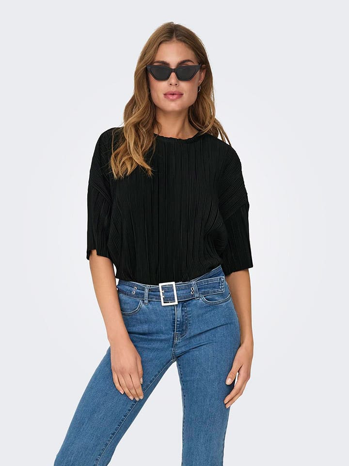 ONLY Koszulka w kolorze czarnym rozmiar: M