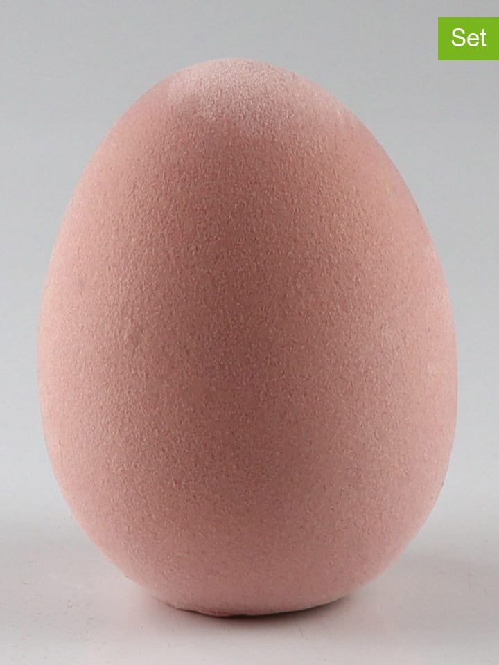 AM Design Figurki dekoracyjne (2 szt.) w kolorze jasnoróżowym - wys. 12 x Ø 8 cm rozmiar: onesize