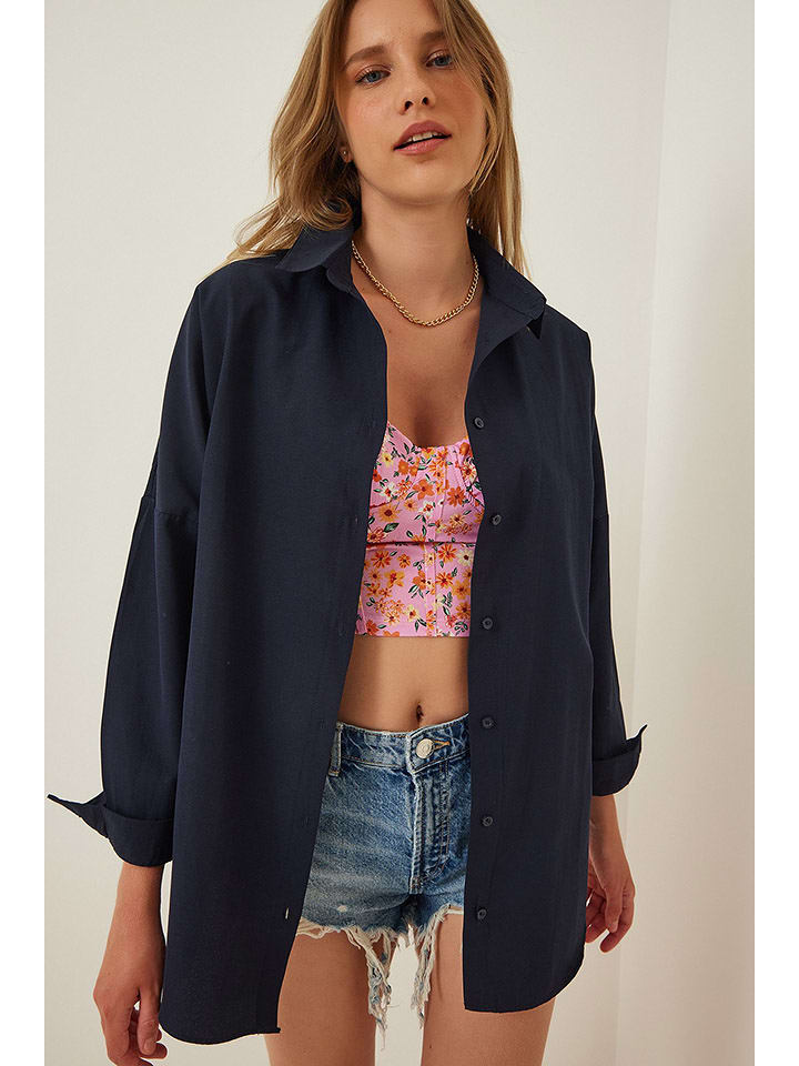 Happiness Istanbul Bluzka w kolorze granatowym rozmiar: 38