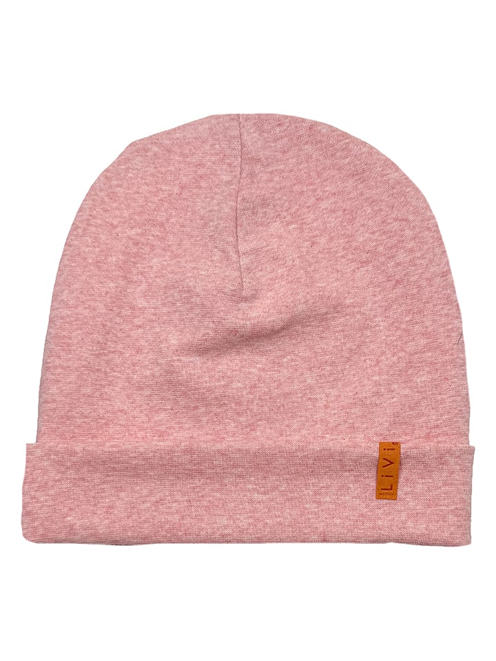 LiVi Czapka beanie "Oldrose" w kolorze jasnoróżowym rozmiar: 46-48 cm