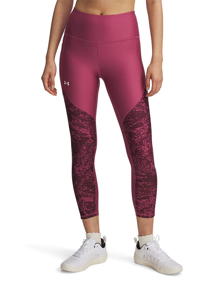 Under Armour Legginsy sportowe "Tech" w kolorze jagodowym rozmiar: L