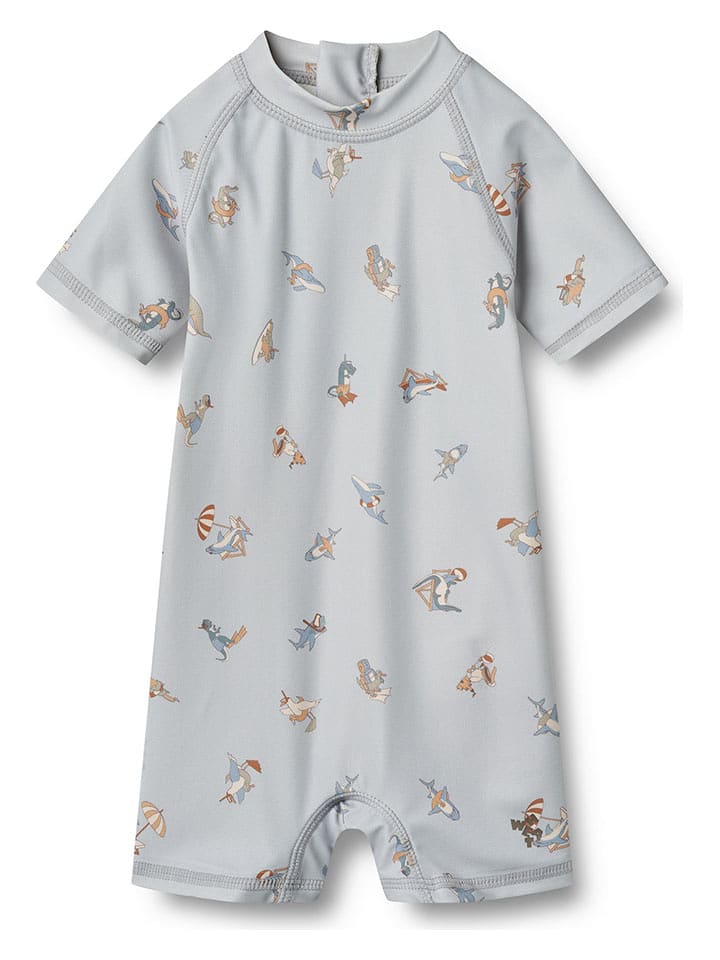 Wheat Kombinezon kąpielowy "Cas" w kolorze błękitnym rozmiar: 92