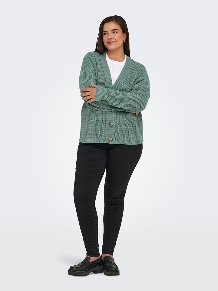 ONLY Kardigan w kolorze zielonym rozmiar: 42/44