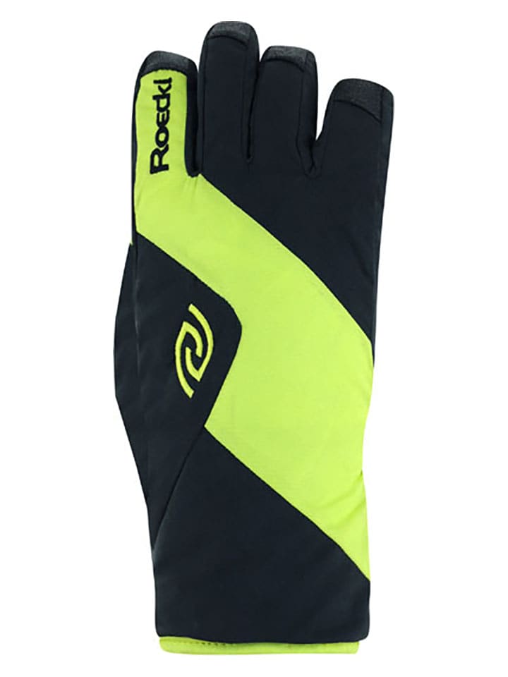 Roeckl SPORTS Rękawiczki narciarskie "Axams GTX" w kolorze zielono-czarnym rozmiar: 5