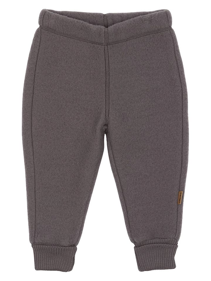 mikk-line Spodnie wełniane w kolorze brązowym rozmiar: 110