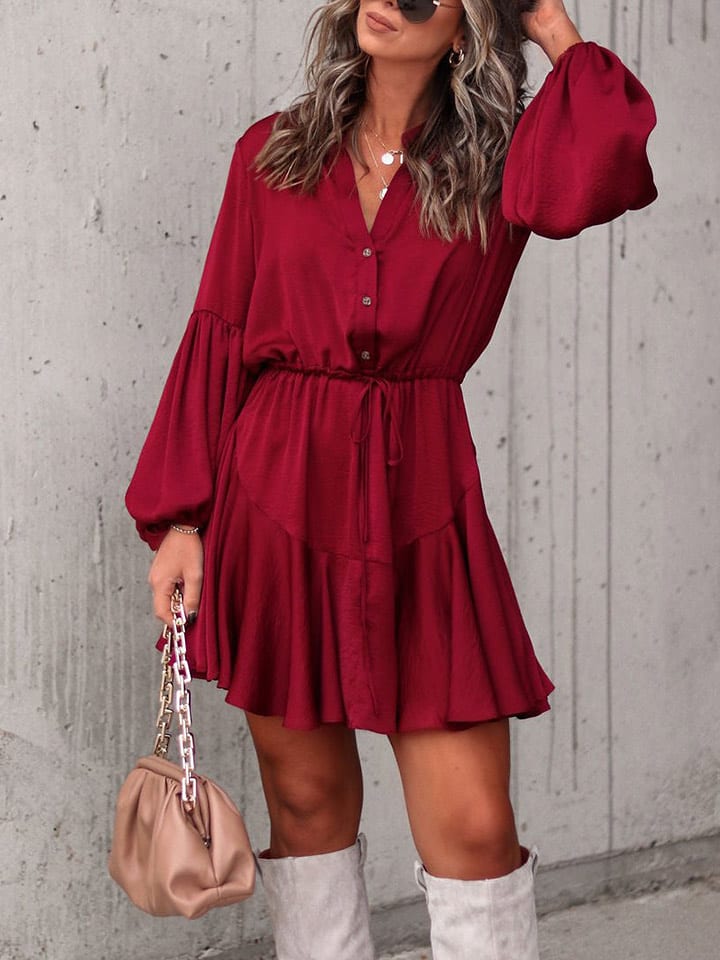 Milan Kiss Sukienka w kolorze bordowym rozmiar: XL