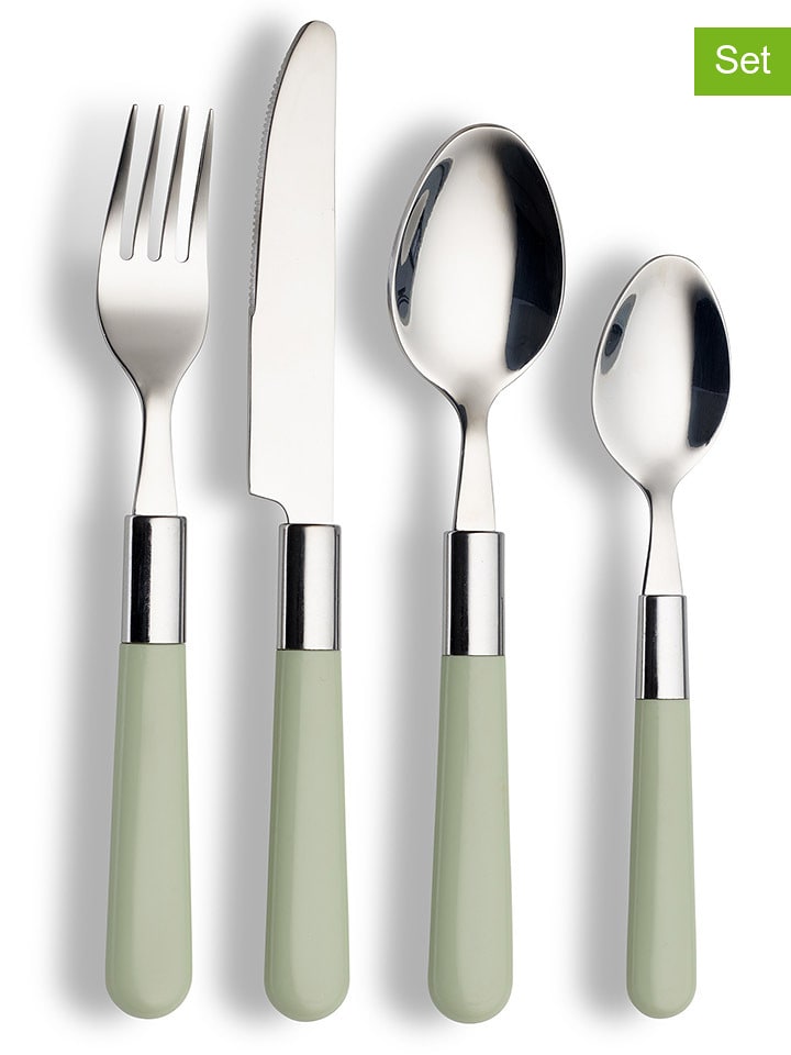 Echtwerk 16-częściowy zestaw sztućców "Bistro" w kolorze zielonym rozmiar: onesize