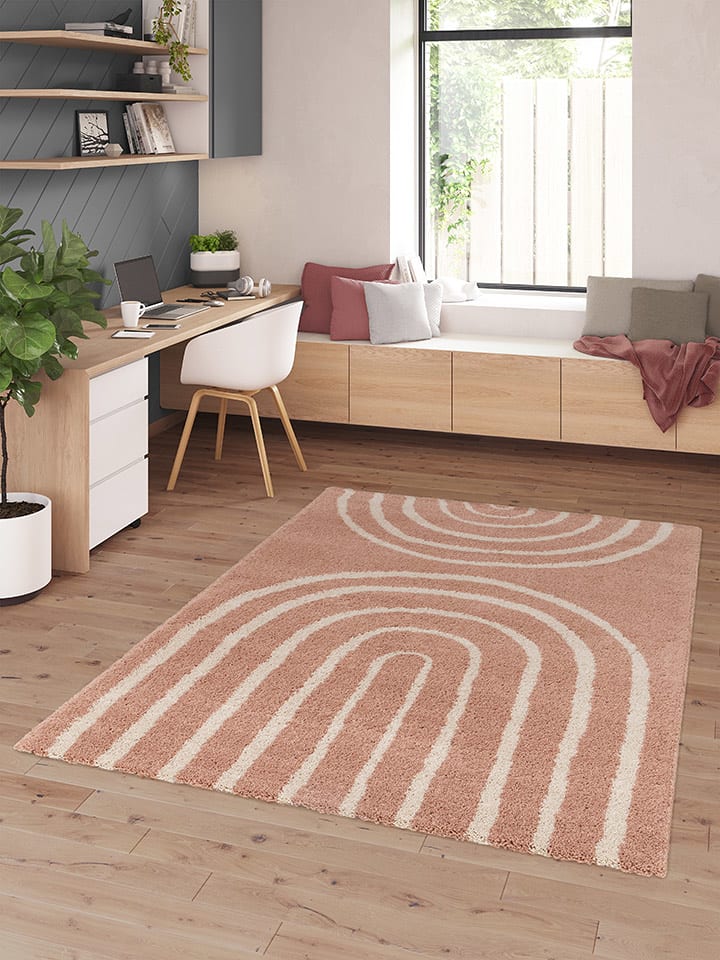 bobochic Dywan "Aurelie" w kolorze jasnoróżowym rozmiar: 120x170 cm