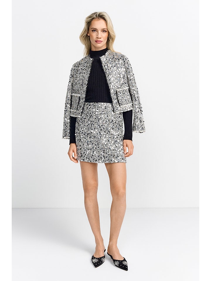 Rich & Royal Spódnica w kolorze srebrnym rozmiar: 40