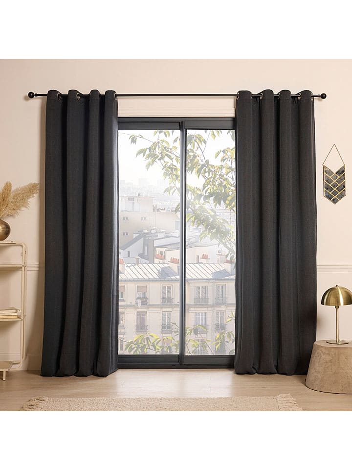 CXL by Christian Lacroix Zasłona w kolorze antracytowym rozmiar: 140x260 cm