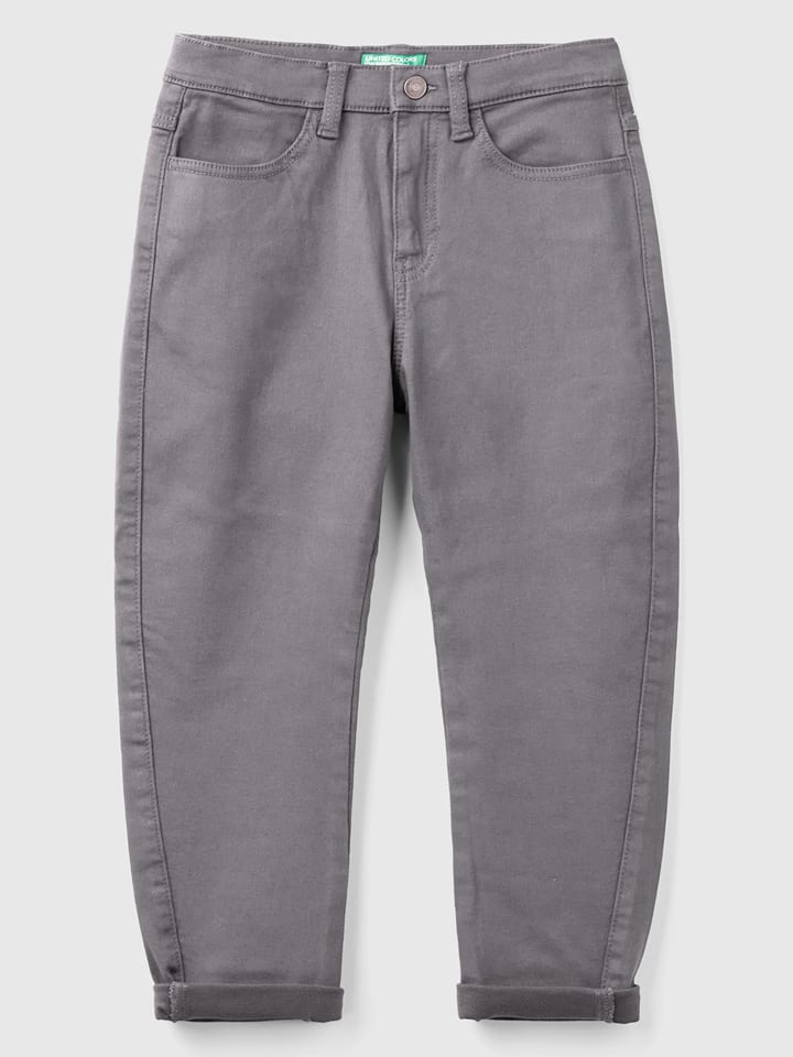 Benetton Spodnie w kolorze szarym rozmiar: 140